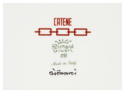 Ginori 1735, Catene Scarlatto, Tea saucer