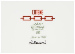 Ginori 1735, Catene Scarlatto, Oval platter