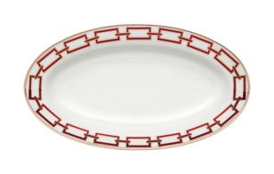 Ginori 1735, Catene Scarlatto, Pickle dish