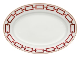Ginori 1735, Catene Scarlatto, Large oval platter