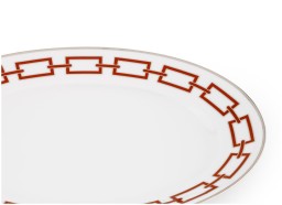 Ginori 1735, Catene Scarlatto, Large oval platter