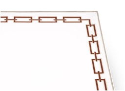 Ginori 1735, Catene Scarlatto, Square centerpiece