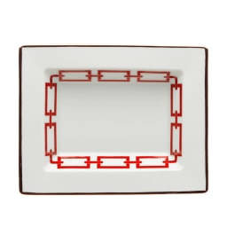 Ginori 1735, Catene Scarlatto, Rectangular change tray