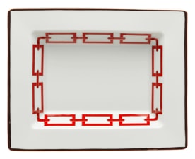 Ginori 1735, Catene Scarlatto, Rectangular change tray