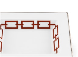 Ginori 1735, Catene Scarlatto, Rectangular change tray