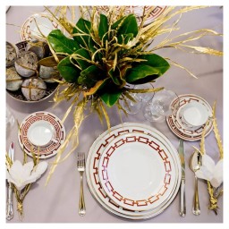 Ginori 1735, Catene Scarlatto, Oval platter