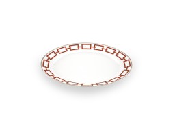 Ginori 1735, Catene Scarlatto, Oval platter