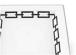 Ginori 1735, Catene Nero, LARGE SQUARE CHANGE TRAY