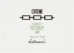 Ginori 1735, Catene Nero, Round platter