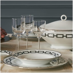 Ginori 1735, Catene Nero, LARGE SQUARE CHANGE TRAY