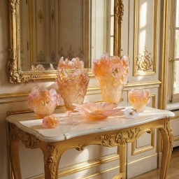 Daum, Or d'Abeille, Large vase