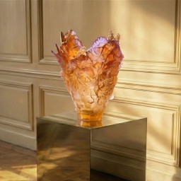 Daum, Or d'Abeille, Large vase
