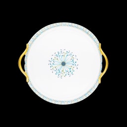 Robert Haviland & C. Parlon, Jardin de louise, Round cake dish with handle