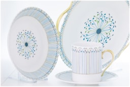 Robert Haviland & C. Parlon, Jardin de louise, Round cake dish with handle