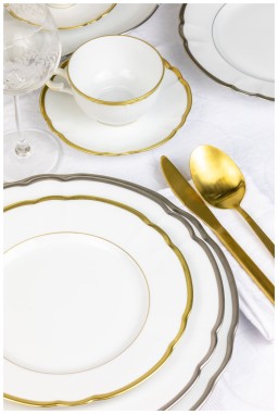 Robert Haviland & C. Parlon, Colette Platinum, Dinner plate