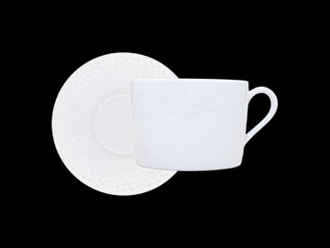 Robert Haviland & C. Parlon, Serengeti White, Tea cup & saucer