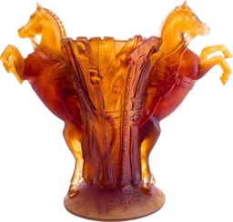 Daum, Rêve Equestre, Large vase, limited edition