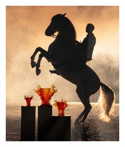 Daum, Rêve Equestre, Medium vase, limited edition