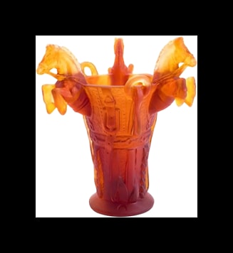 Daum, Rêve Equestre, Small vase, limited edition