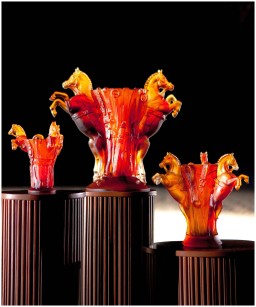 Daum, Rêve Equestre, Small vase, limited edition