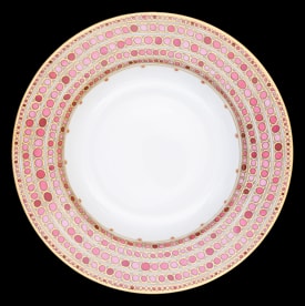 Robert Haviland & C. Parlon, Syracuse Fuschia, Rim soup plate