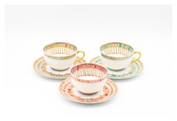 Robert Haviland & C. Parlon, Syracuse Fuschia, Tea cup & saucer