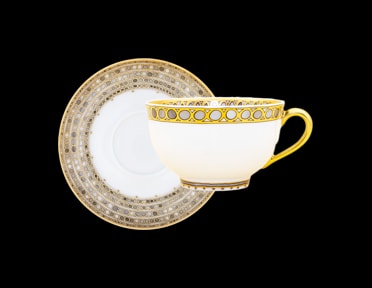 Robert Haviland & C. Parlon, Syracuse Taupe, Tea cup & saucer