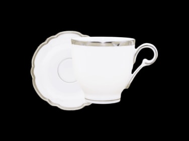 Robert Haviland & C. Parlon, Colette Platinum, Coffee cup & saucer