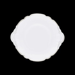 Robert Haviland & C. Parlon, Colette Platinum, Round cake dish with handle