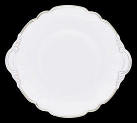 Robert Haviland & C. Parlon, Colette Platinum, Round cake dish with handle