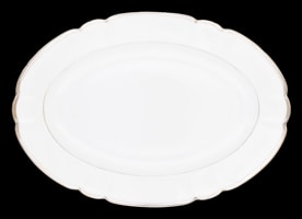 Robert Haviland & C. Parlon, Colette Platinum, Oval platter 42 cm