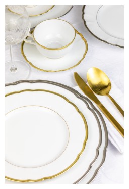 Robert Haviland & C. Parlon, Colette Gold, Tea cup & saucer