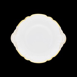 Robert Haviland & C. Parlon, Colette Gold, Round cake dish with handle