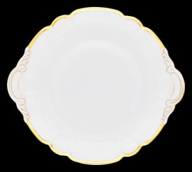 Robert Haviland & C. Parlon, Colette Gold, Round cake dish with handle