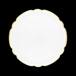 Robert Haviland & C. Parlon, Colette Gold, Round flat tarte dish