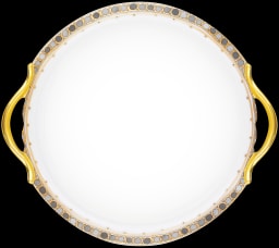 Robert Haviland & C. Parlon, Syracuse Taupe, Round cake dish with handle