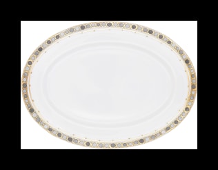 Robert Haviland & C. Parlon, Syracuse Taupe, Oval platter 36 cm