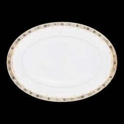 Robert Haviland & C. Parlon, Syracuse Taupe, Oval platter 42 cm