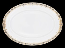 Robert Haviland & C. Parlon, Syracuse Taupe, Oval platter 42 cm