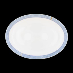 Robert Haviland & C. Parlon, Cape Cod Indigo, Oval platter 42 cm
