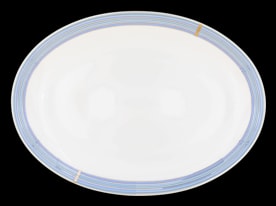 Robert Haviland & C. Parlon, Cape Cod Indigo, Oval platter 42 cm