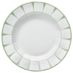 Fürstenberg, Grecque Vert Menthe, Soup plate