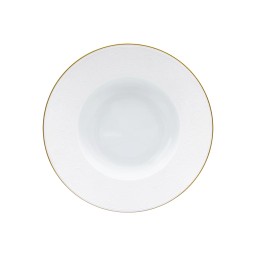 J.L Coquet, Swan White Gold Filet, Rim soup plate, medium