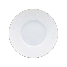 J.L Coquet, Swan White Gold Filet, Dinner plate