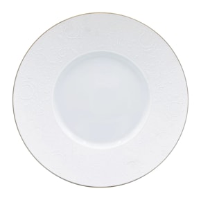 J.L Coquet, Swan White Gold Filet, Dinner plate