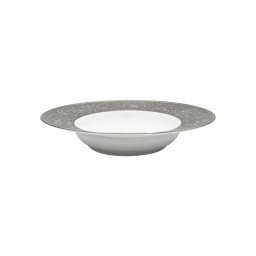 J.L Coquet, Swan Platinum, Rim soup plate, medium