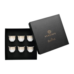 Versace, Medusa gala, Set of 6 small mugs without handle