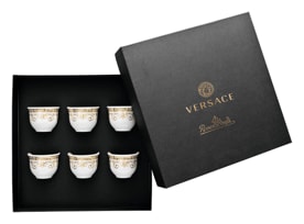 Versace, Medusa gala, Set of 6 small mugs without handle