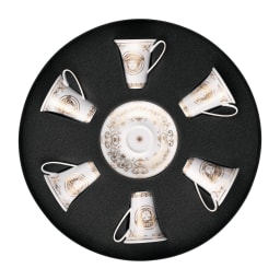Versace, Medusa gala, Set of 6 espresso cups and saucers