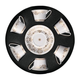 Versace, Medusa gala, Set of 6 tea cups and saucers